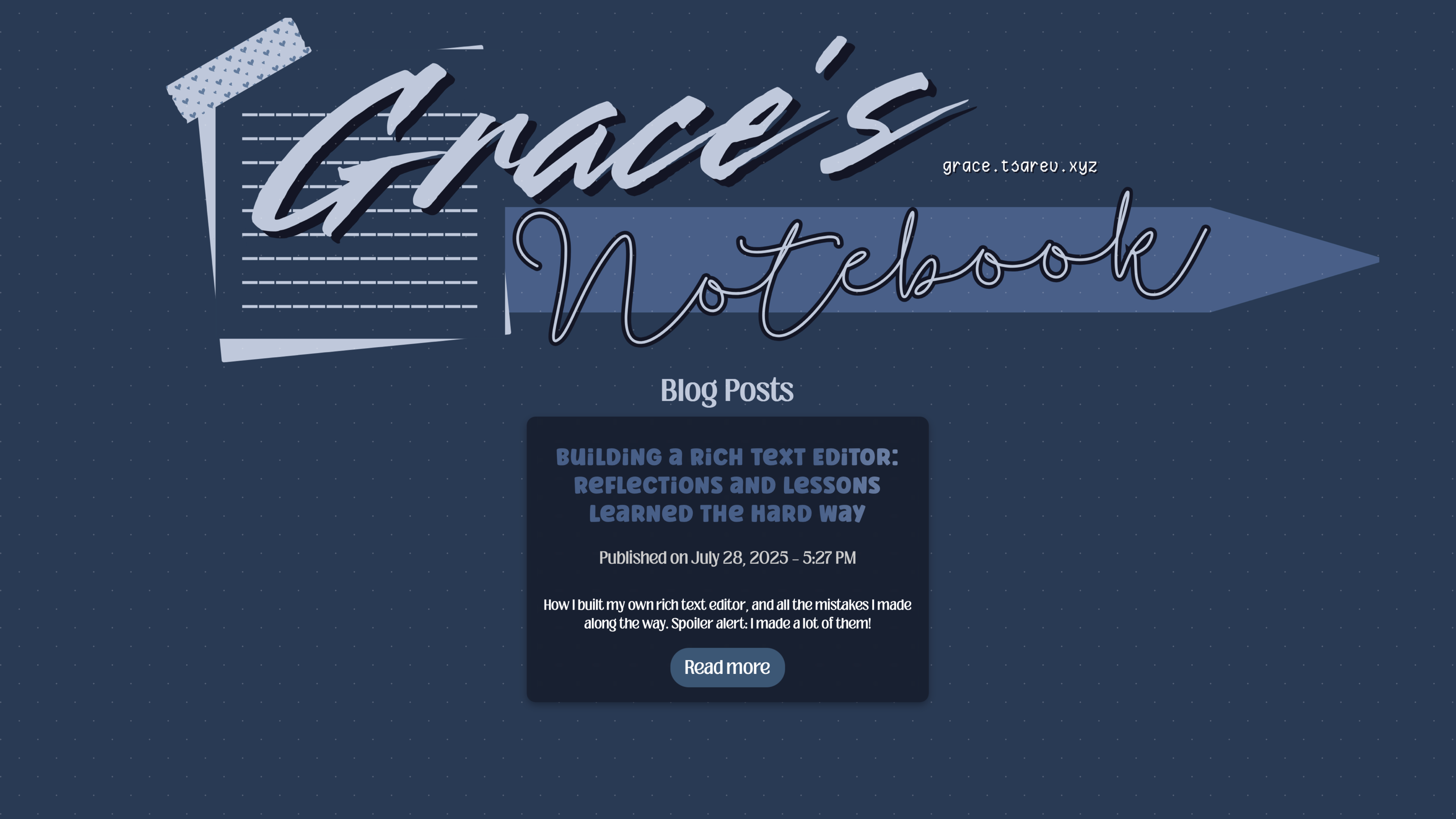 Blog Platform Screenshot 1